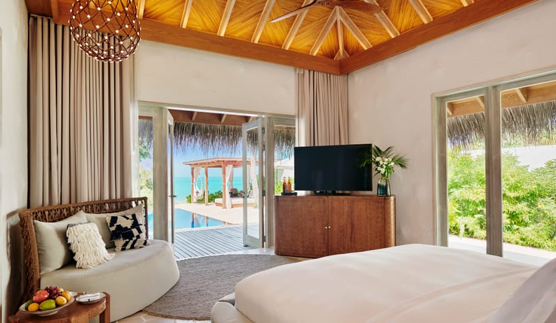 Fairmont Maldives Sirru Fen Fushi-TWO BEDROOM BEACH SUNSET VILLA BEDROOM_15641
